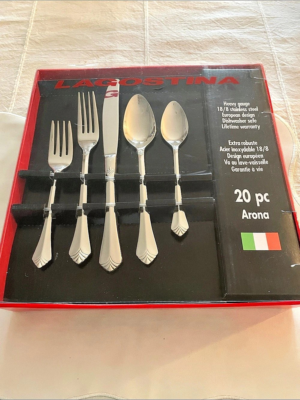 Lagostina Arona 20-Piece Flatware Set